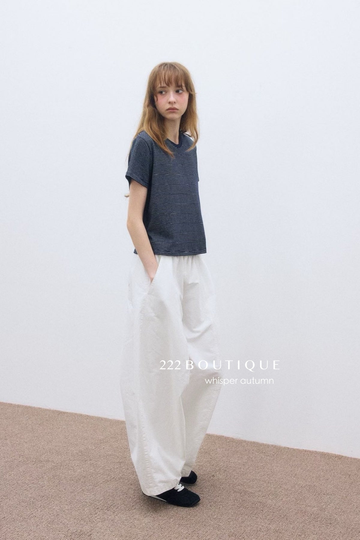 17q11 Corduroy elastic-waist pants