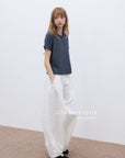 17q11 Corduroy elastic-waist pants