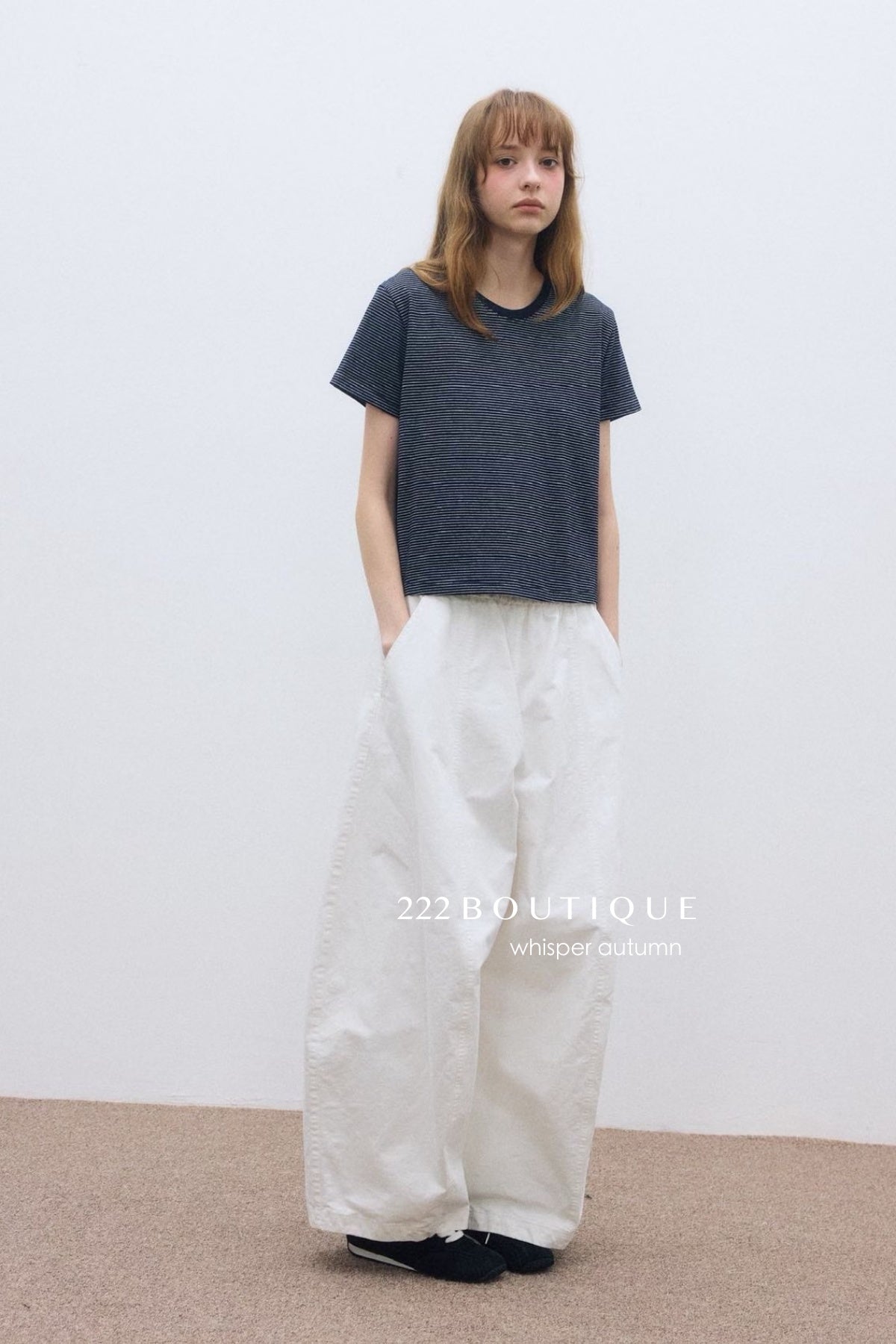 17q11 Corduroy elastic-waist pants