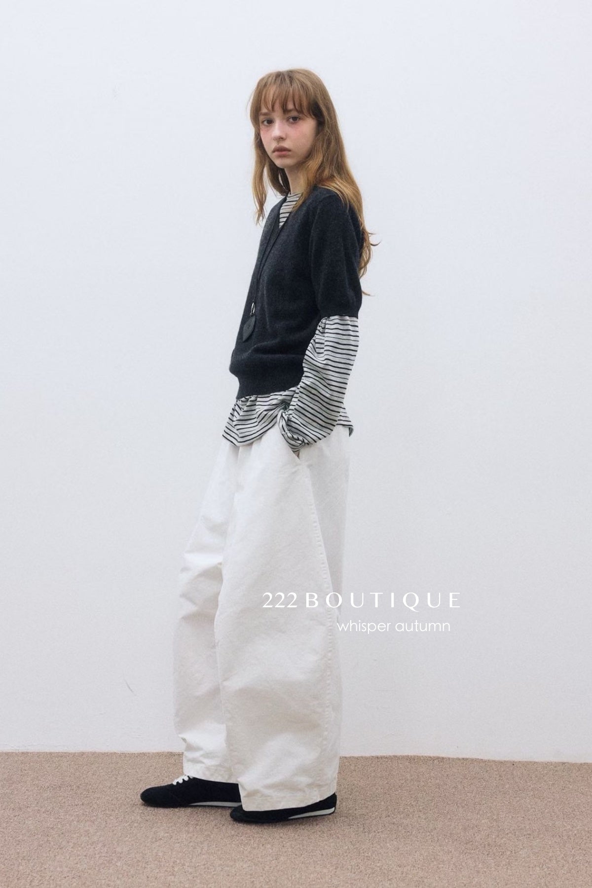 17q11 Corduroy elastic-waist pants