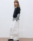 17q11 Corduroy elastic-waist pants