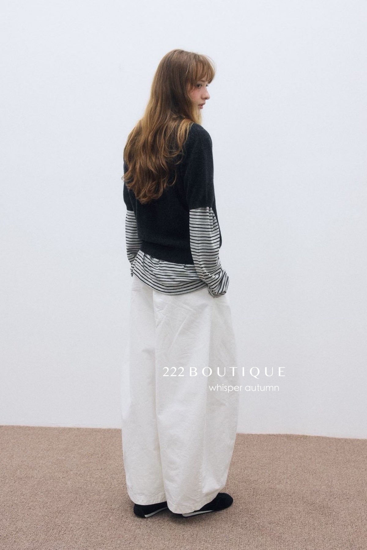 17q11 Corduroy elastic-waist pants