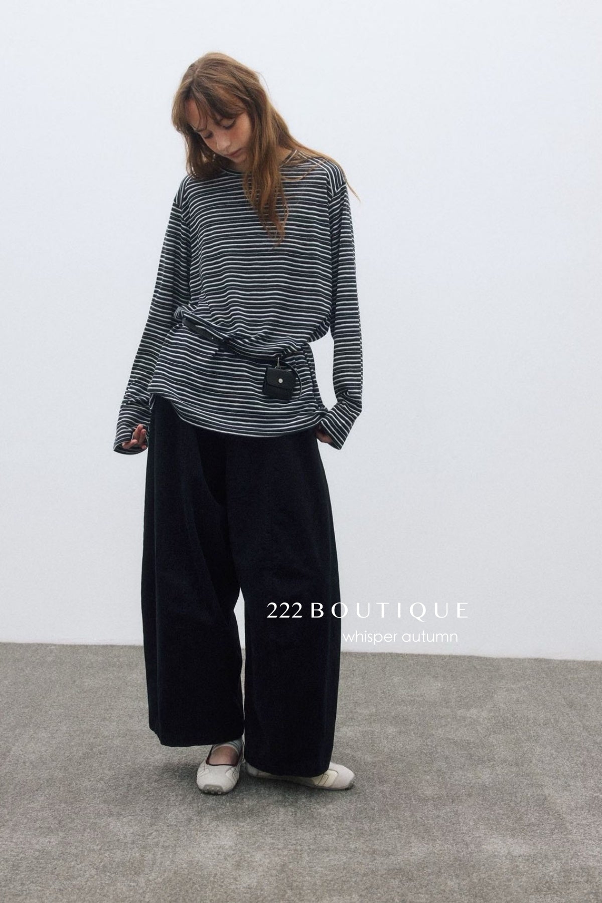 17q11 Corduroy elastic-waist pants