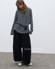 17q11 Corduroy elastic-waist pants