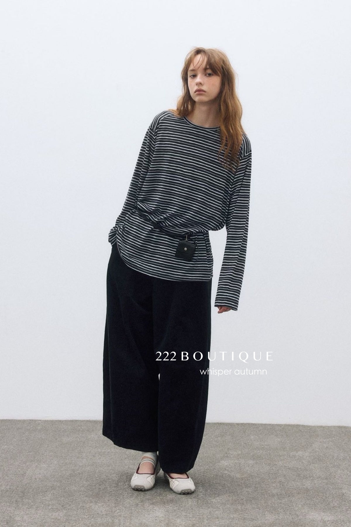 17q11 Corduroy elastic-waist pants