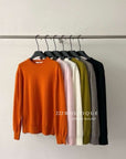17a19 Round-neck cashmere sweater