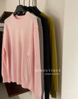 17a19 Round-neck cashmere sweater