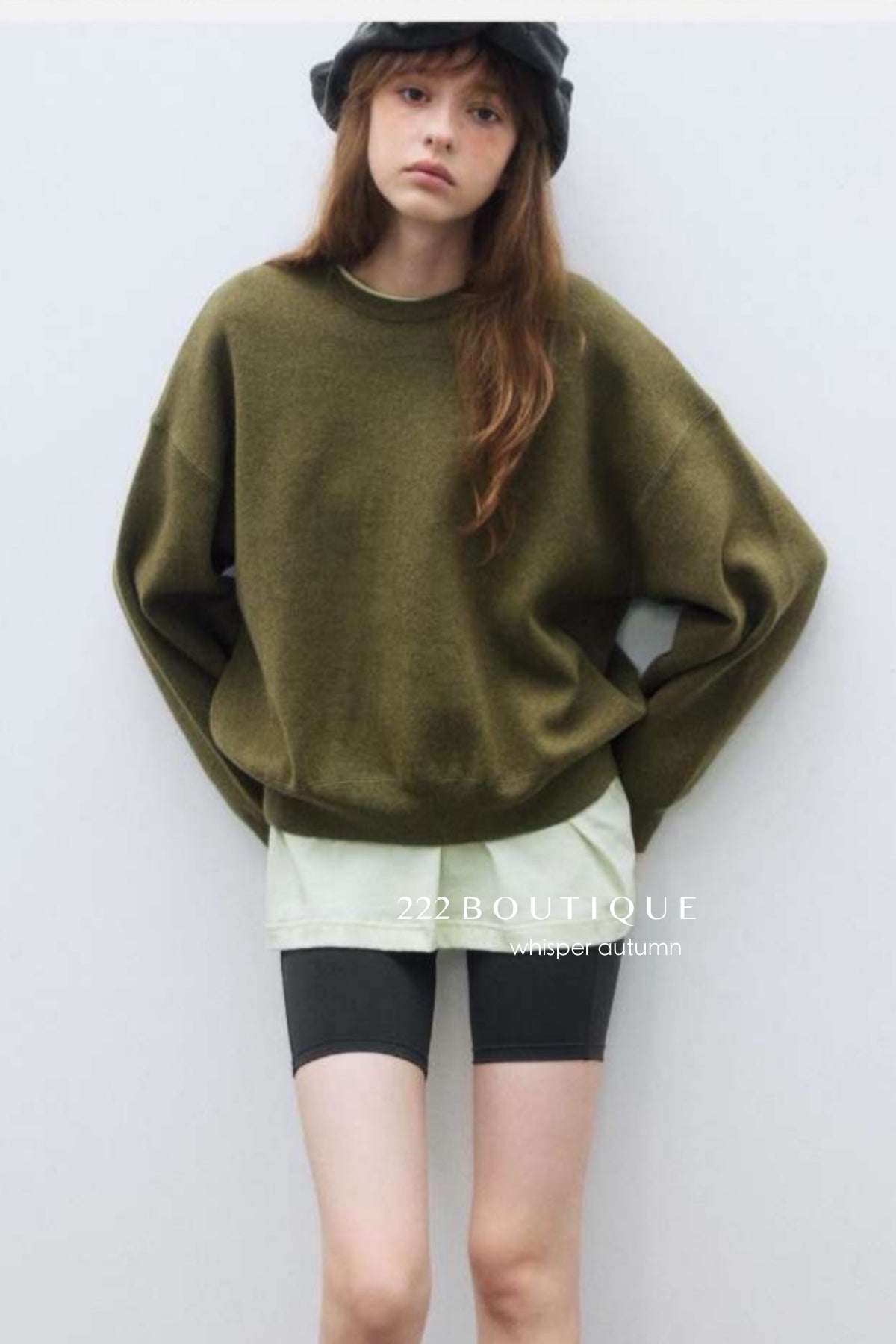 17a19 Round-neck cashmere sweater