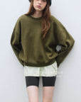 17a19 Round-neck cashmere sweater