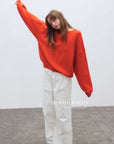 17a19 Round-neck cashmere sweater