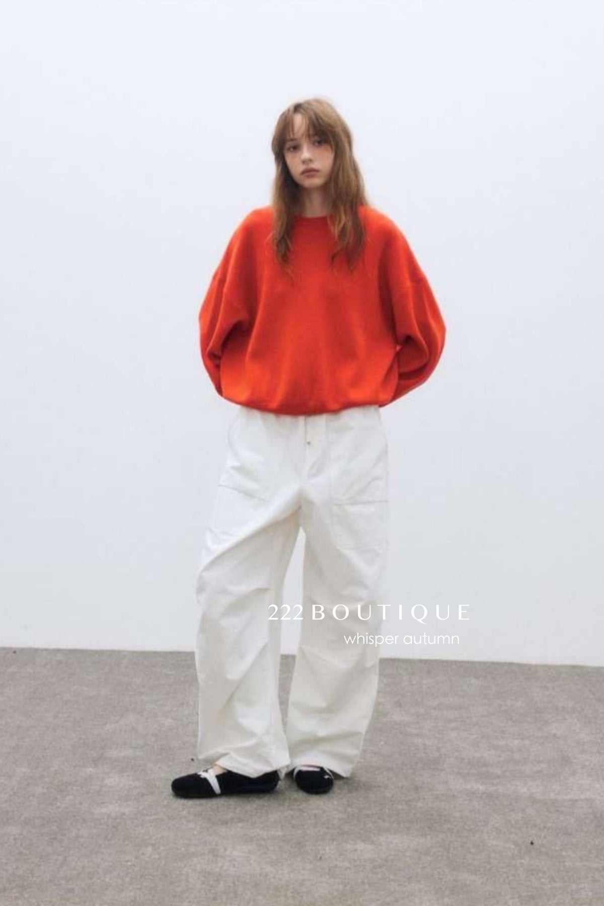 17a19 Round-neck cashmere sweater