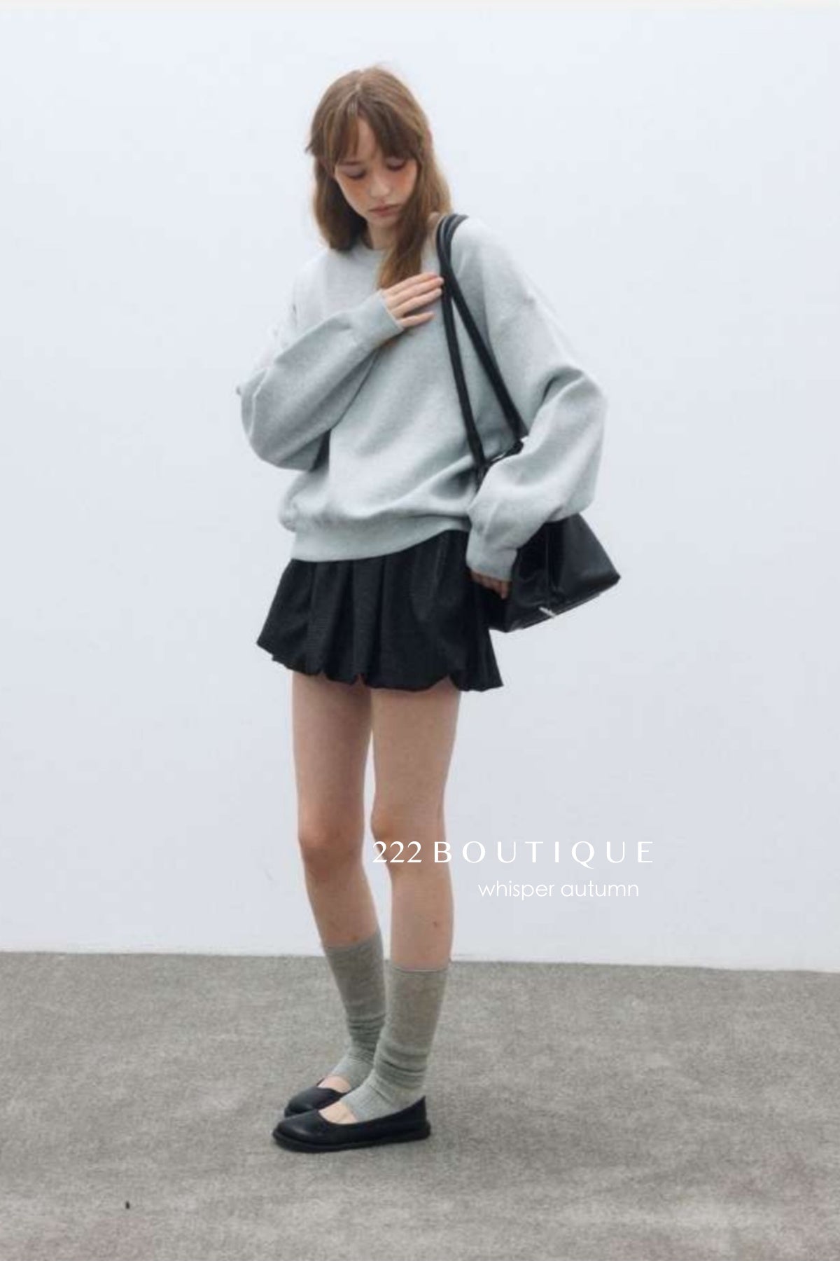 17a19 Round-neck cashmere sweater
