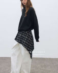 17a19 Round-neck cashmere sweater