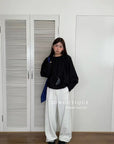 17q15 Cotton jogger trousers with elastic wais