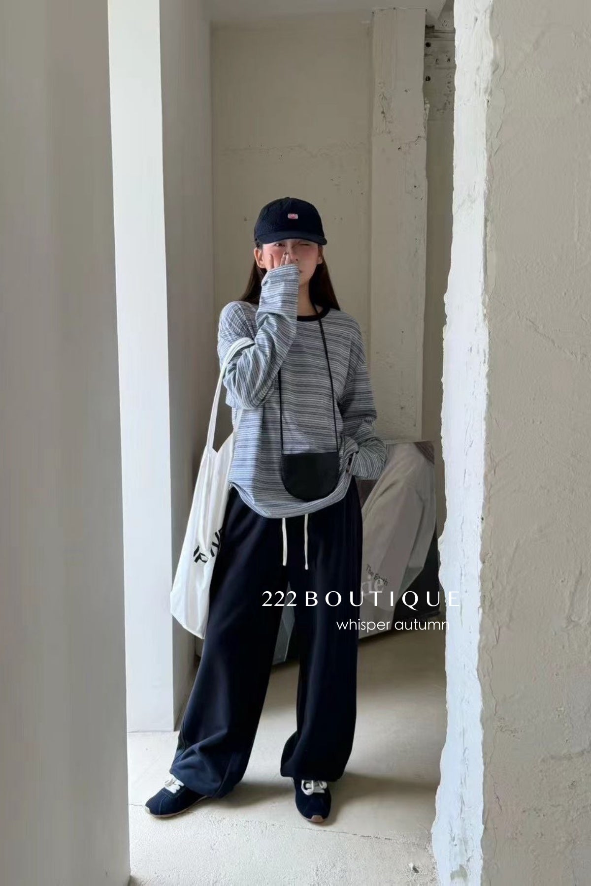 17q15 Cotton jogger trousers with elastic wais
