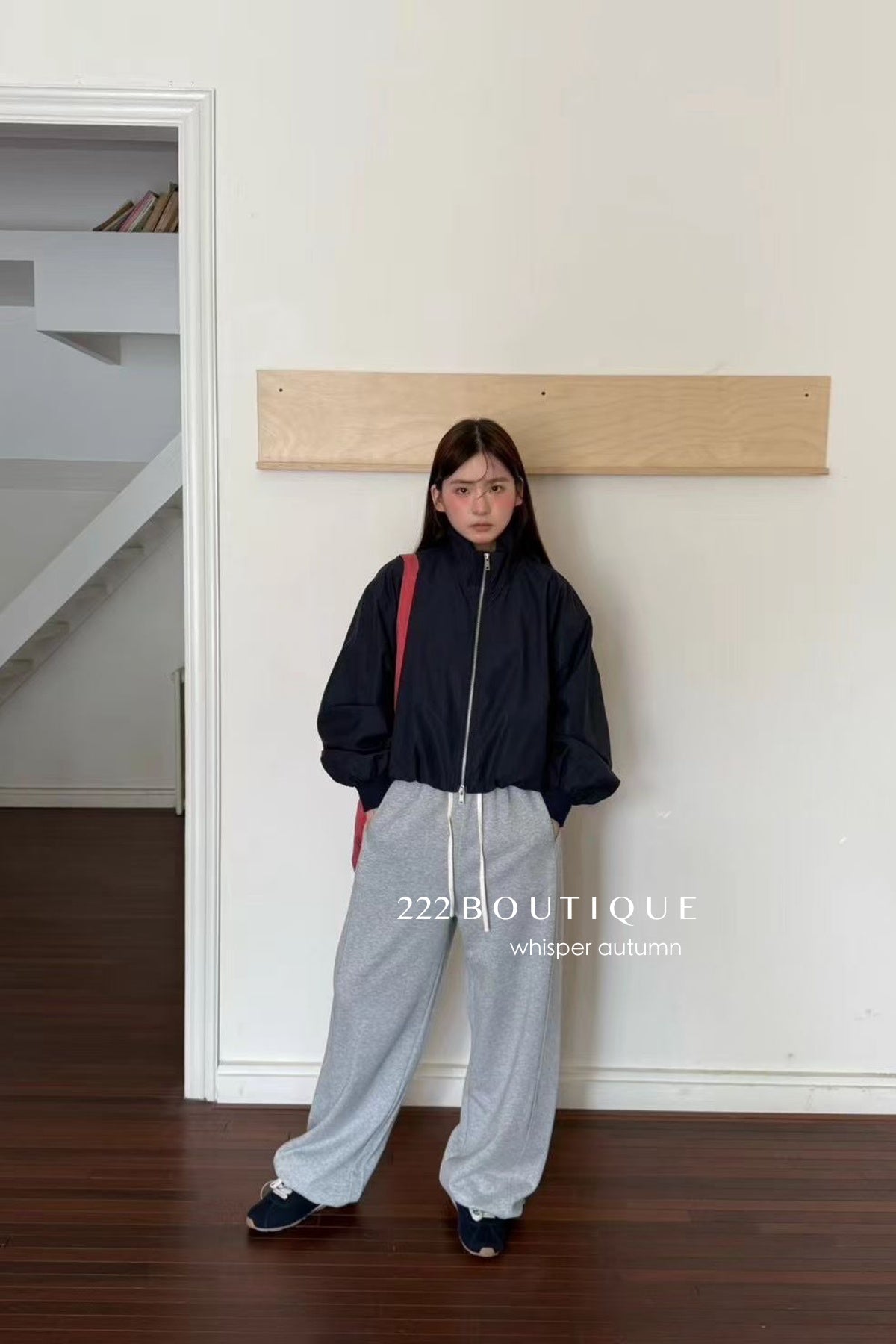 17q15 Cotton jogger trousers with elastic wais