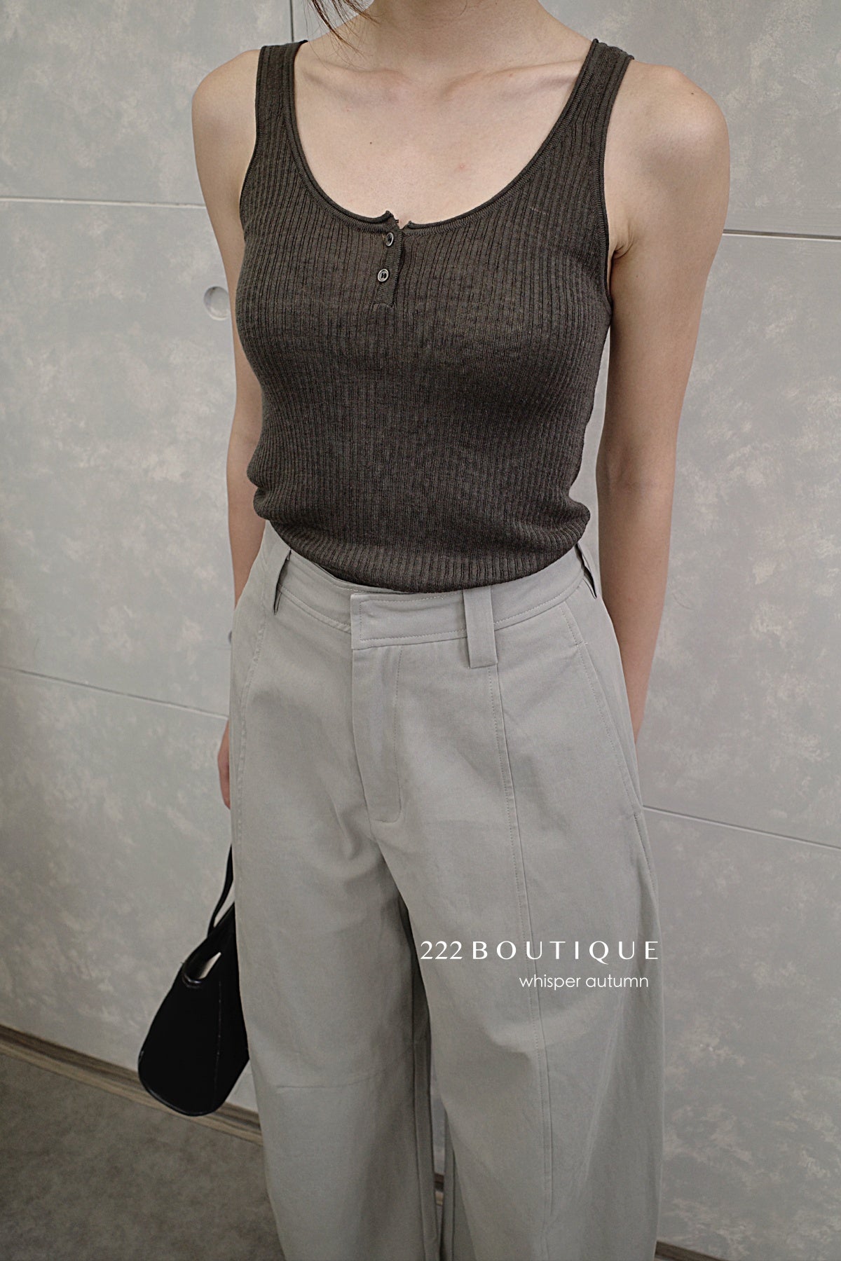 16a1 Spaghetti strap top with front buttons