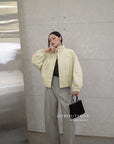 16a5 Lightweight khaki jacket with high collar