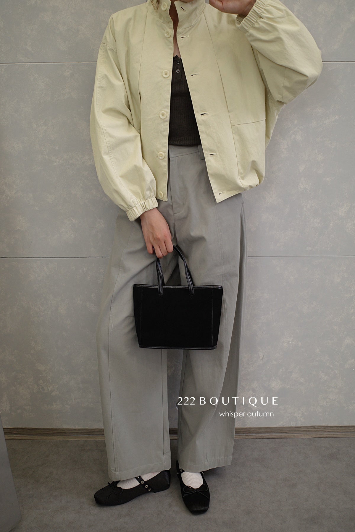 16a5 Lightweight khaki jacket with high collar