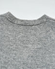 17a35 Basic cashmere knit vest with chest lettering