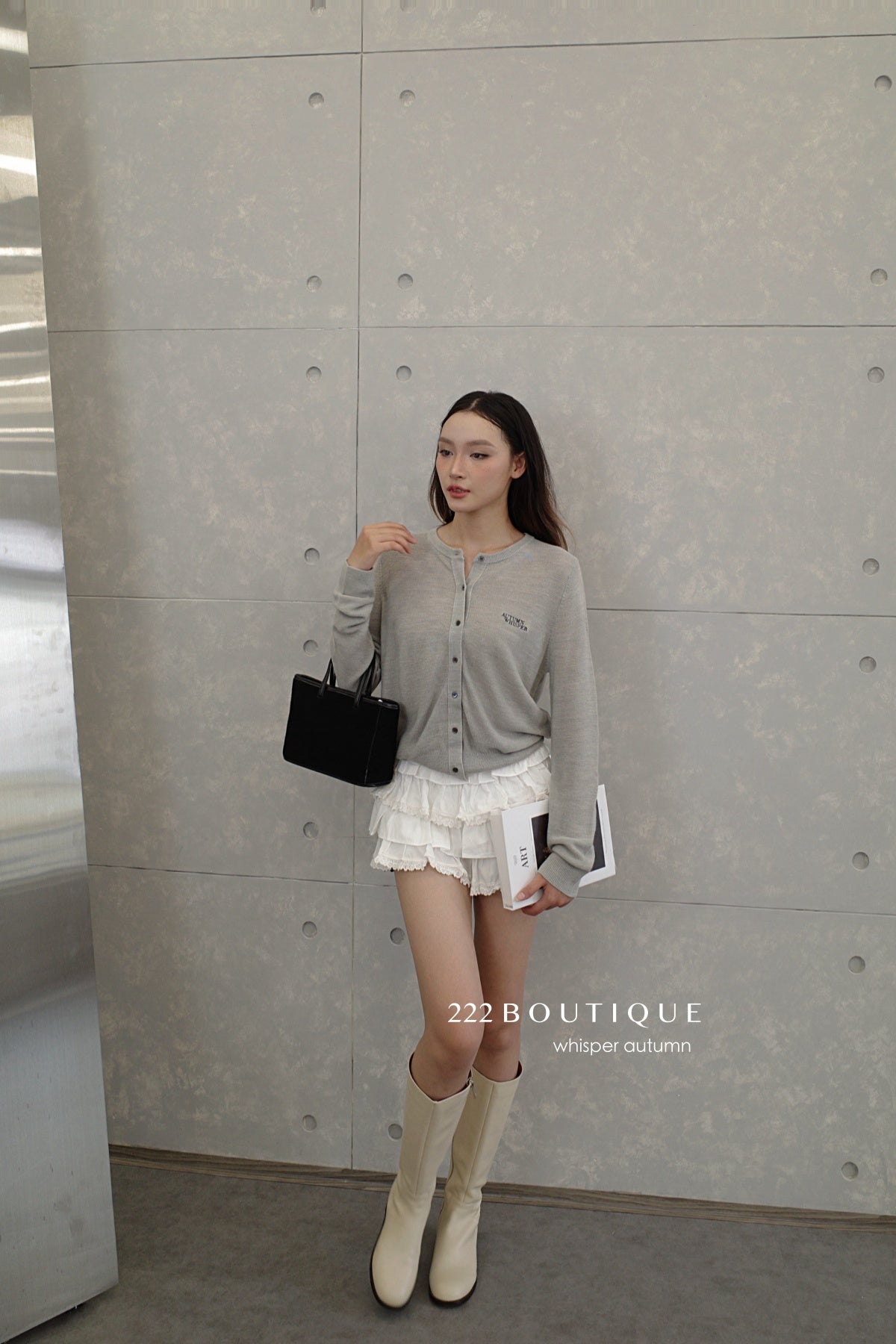 16a10  Basic Mongtoghi cashmere cardigan