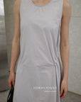 16v8 Tiered round-neck silk dress