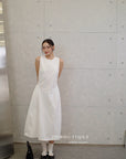 16v8 Tiered round-neck silk dress