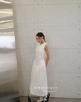 16v8 Tiered round-neck silk dress