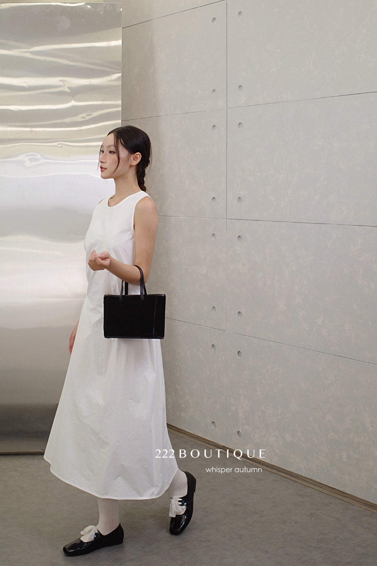 16v8 Tiered round-neck silk dress