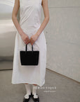 16v8 Tiered round-neck silk dress