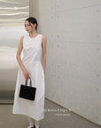 16v8 Tiered round-neck silk dress