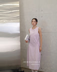 16v8 Tiered round-neck silk dress