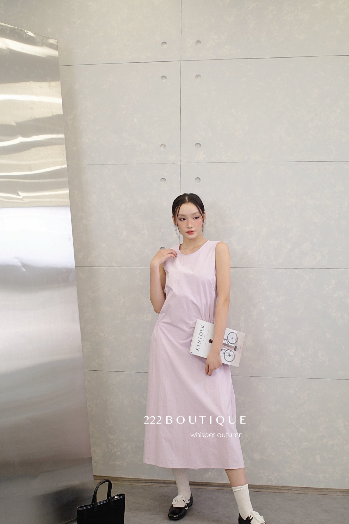 16v8 Tiered round-neck silk dress