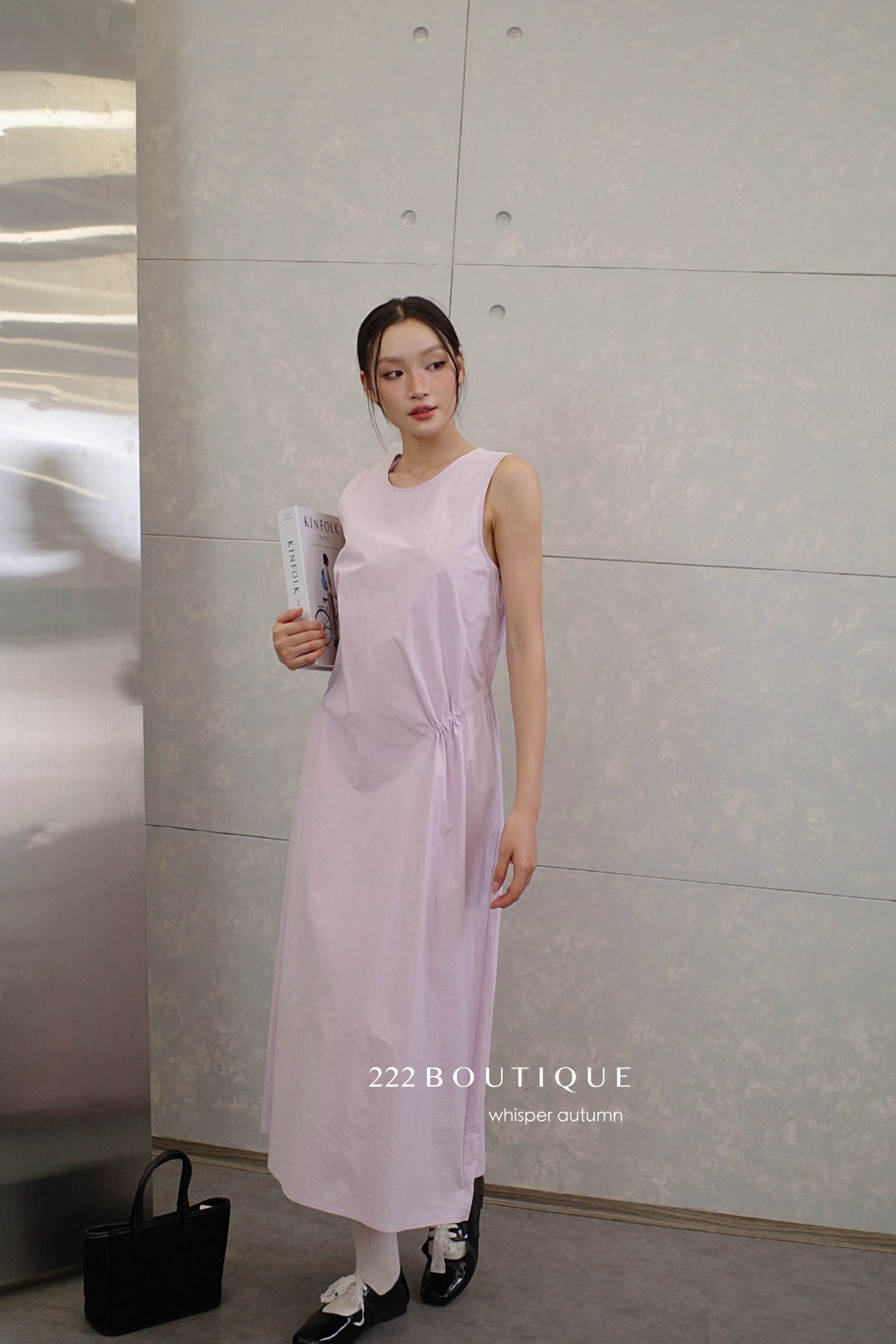 16v8 Tiered round-neck silk dress