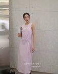 16v8 Tiered round-neck silk dress