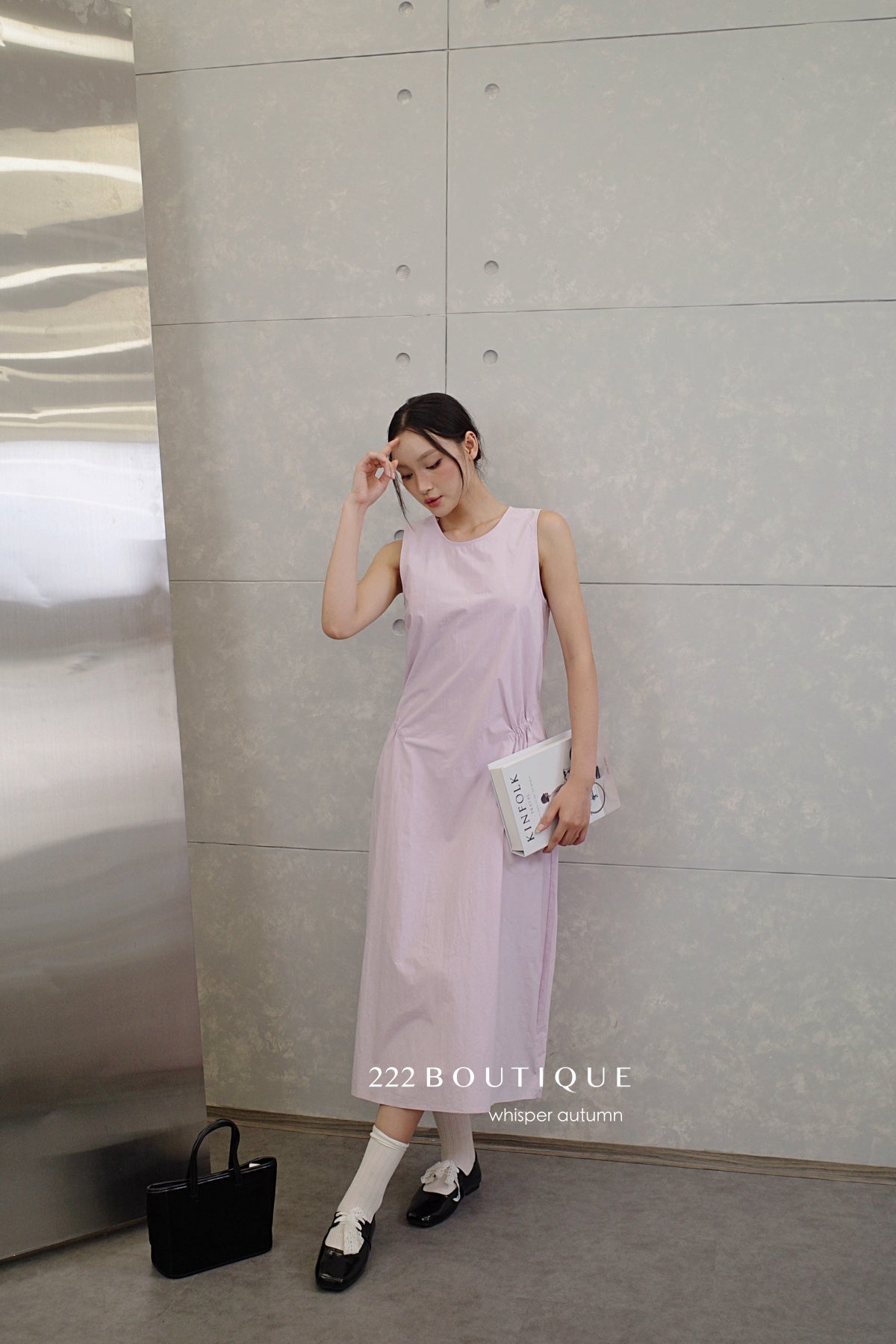 16v8 Tiered round-neck silk dress