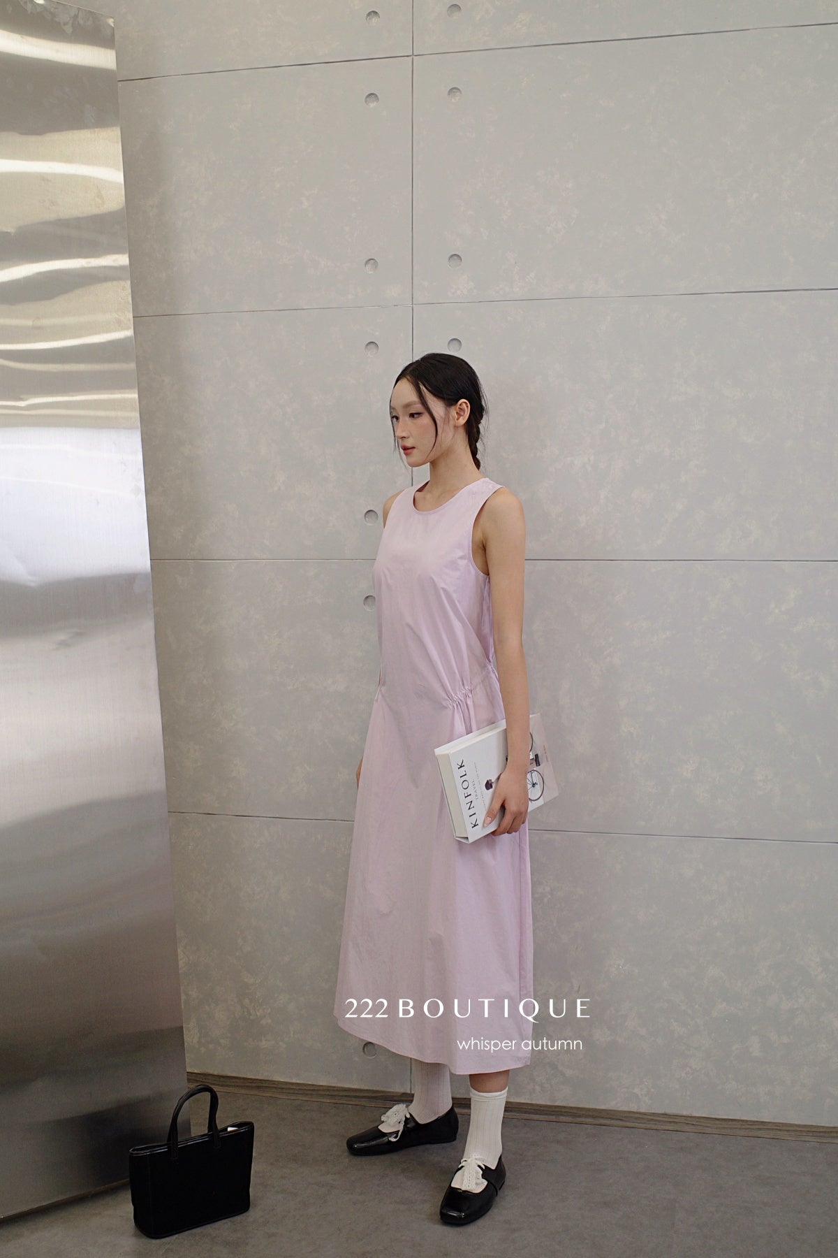 16v8 Tiered round-neck silk dress
