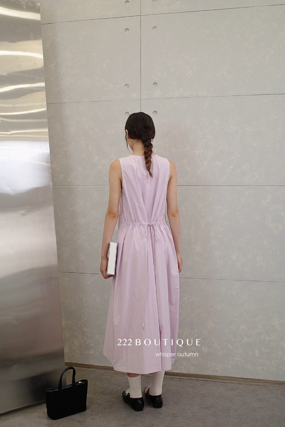 16v8 Tiered round-neck silk dress