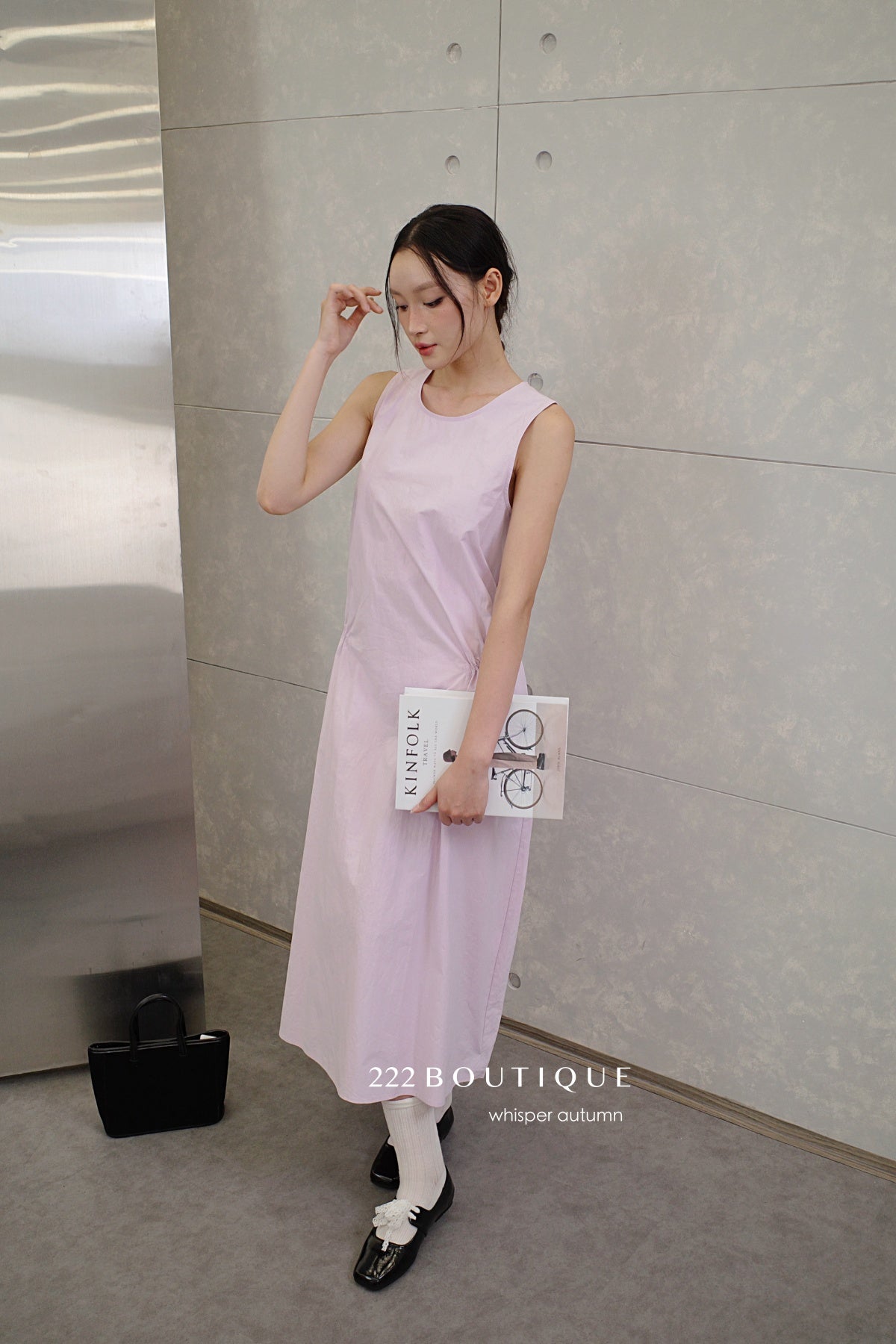 16v8 Tiered round-neck silk dress