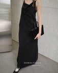 13v12 Linen strappy dress with back cut-out