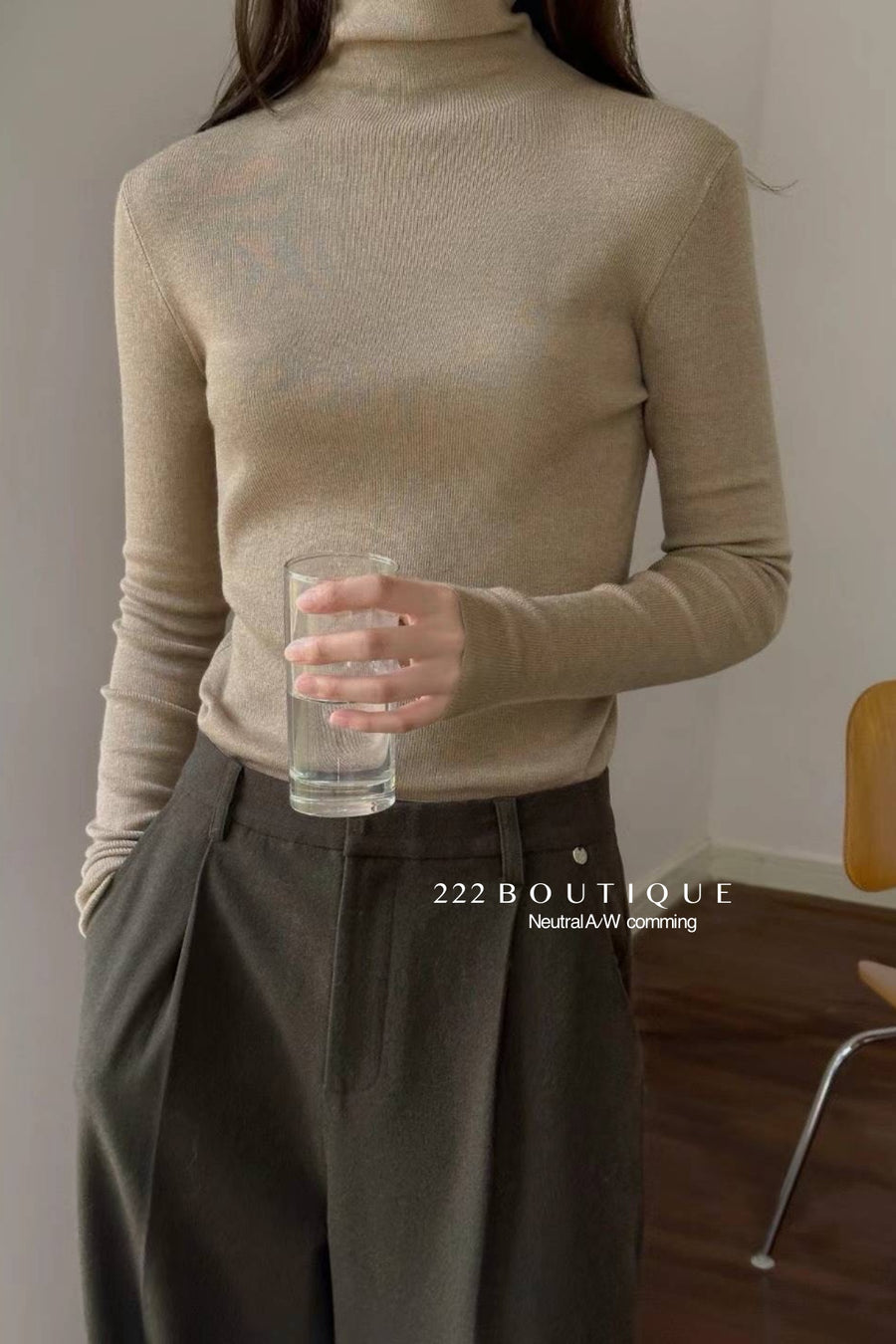 ROLLED NECK SWEATSHIRT - 96A1