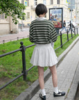 17a32 Striped polo shirt with notch collar