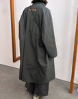 17a33 Trench coat with stand collar