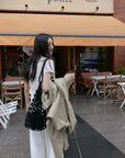 17a33 Trench coat with stand collar