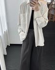 17q24 Basic wool-blend khaki shorts with elastic waist