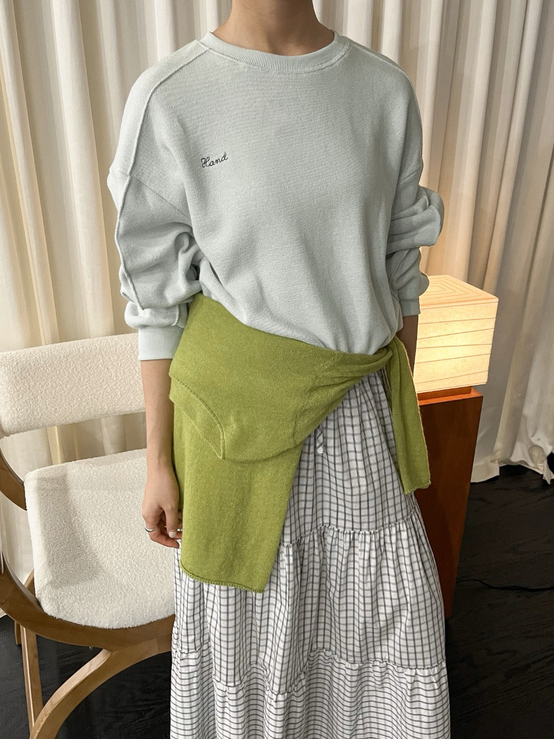 17a34 Basic crew-neck sweater