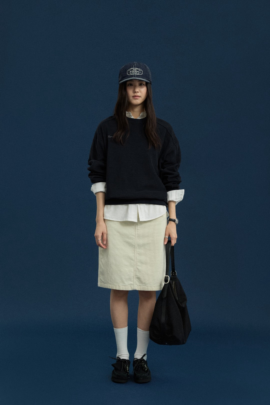 17a34 Basic crew-neck sweater