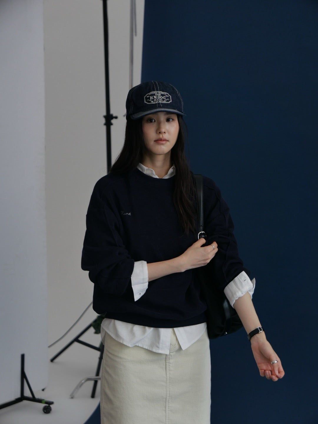 17a34 Basic crew-neck sweater