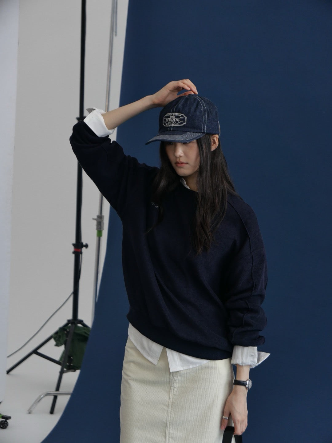 17a34 Basic crew-neck sweater