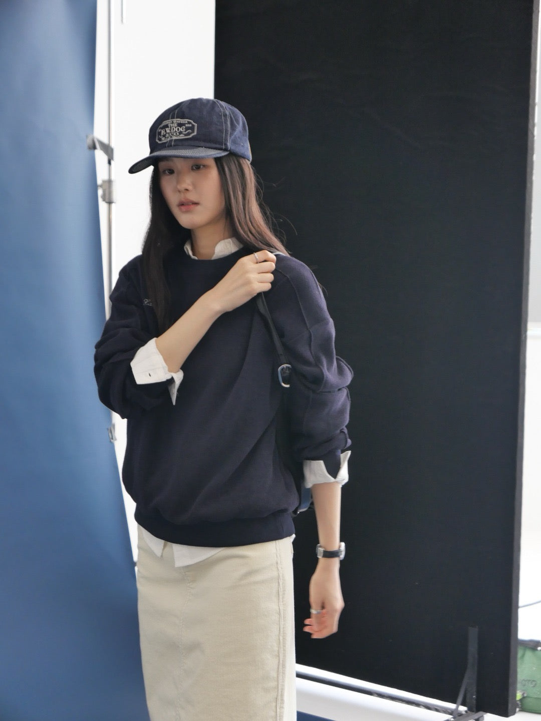 17a34 Basic crew-neck sweater